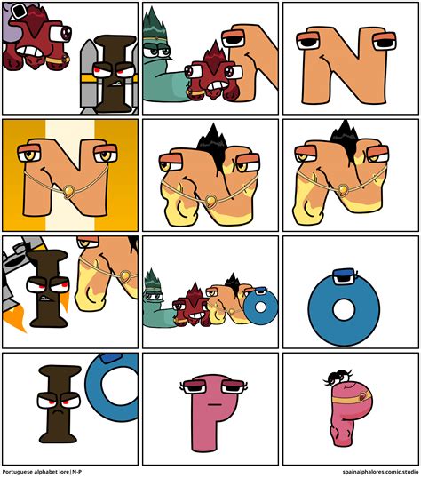 aidens portuguese alphabet lore comic studio,portugues alphabet lore and numberlore band